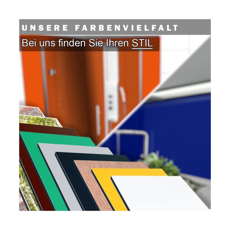 Keuken achterwand van samengesteld aluminium, spatbescherming keuken, 3 mm dik, nachtblauw, 50 x 200 cm